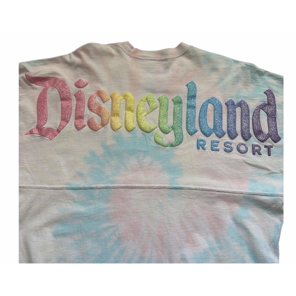 Disneyland Resort Spirit Jersey Adult Small Cream Tie Dye Disney Parks Casual - Picture 5 of 12